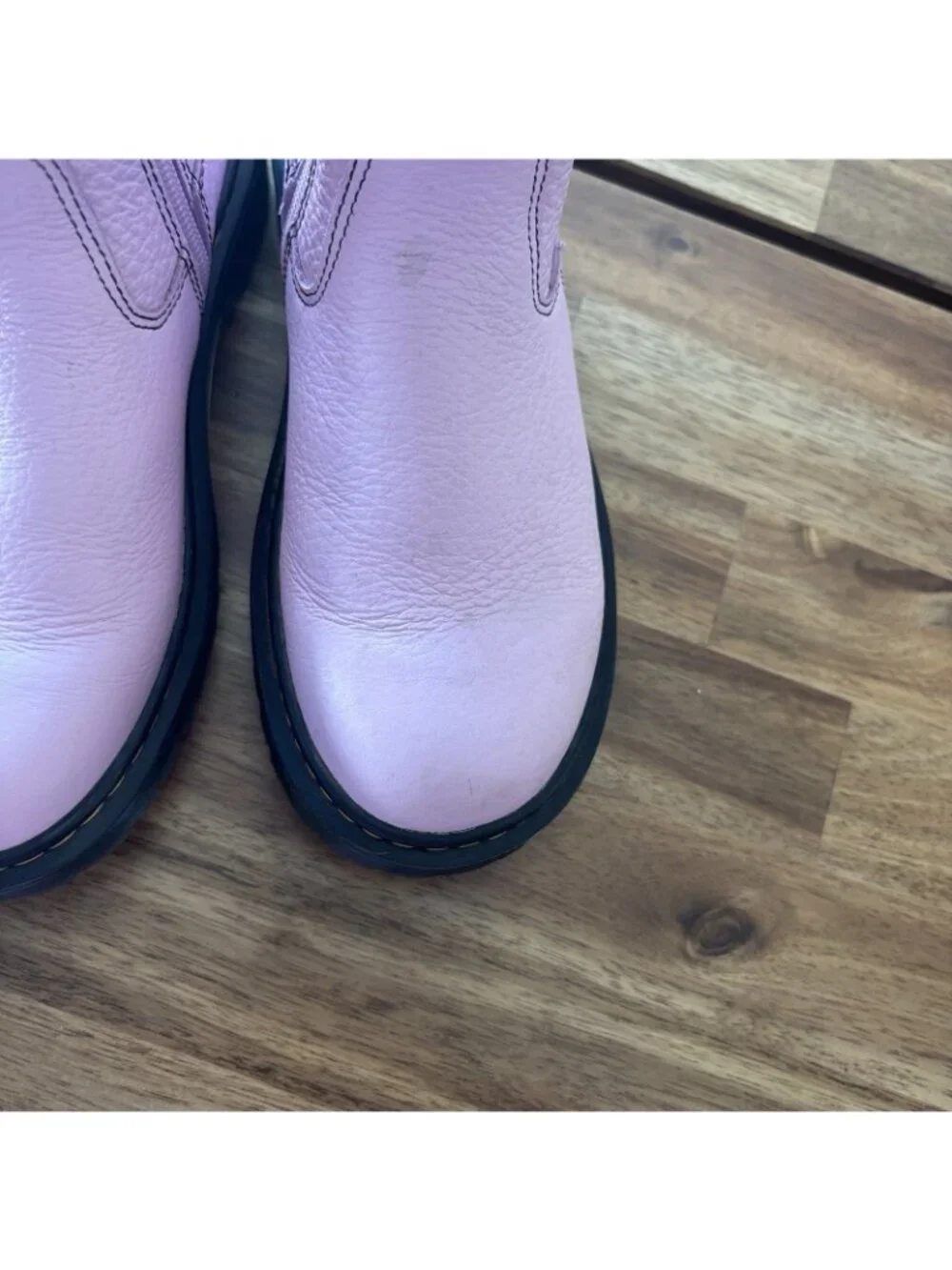 Dr Doc Martens GIRL Western Boots Cowboy Pink Leather Bex Heart Size 3 US Zipper
